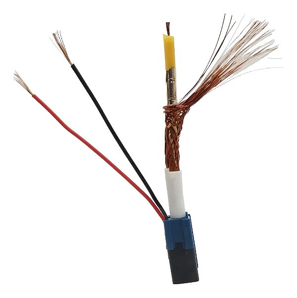 Cabo Coaxial Bnc Udi 4mm 100m Preto Dupla Blindagem Cftv