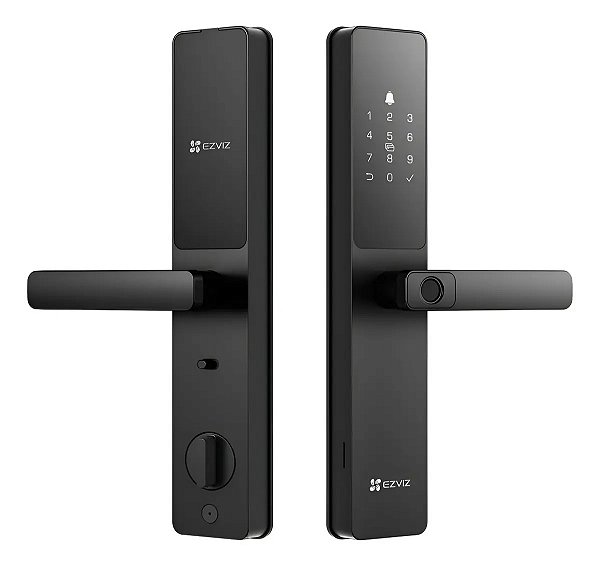 Fechadura Inteligente Preta Ezviz Y200 Com Impressão