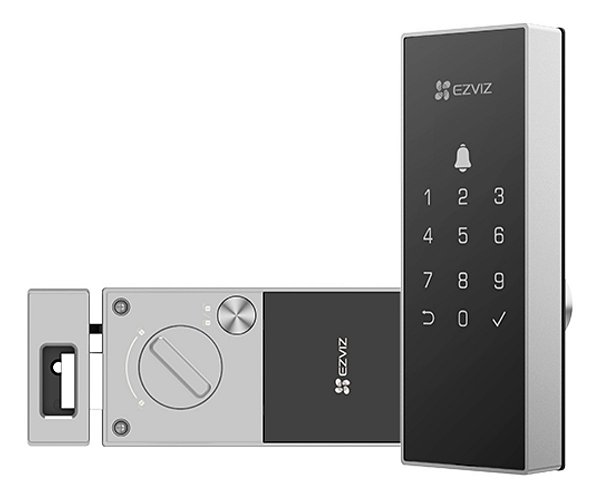 Fechadura Eletrônica De Sobrepor Ezviz Dl03 Com Wifi Senha