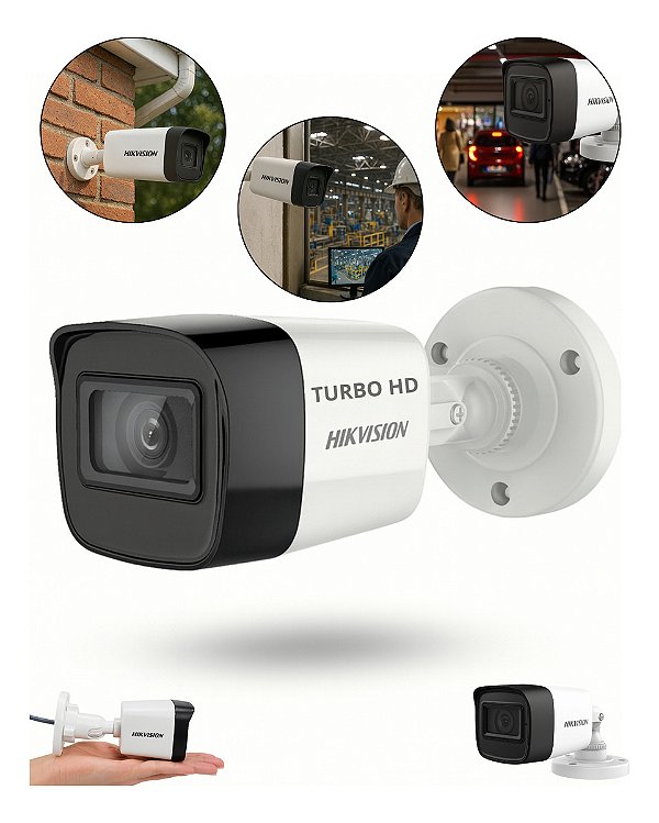 Câmera De Vídeo Segurança Hikvision 1080p 2mp 4x1 2.8mm