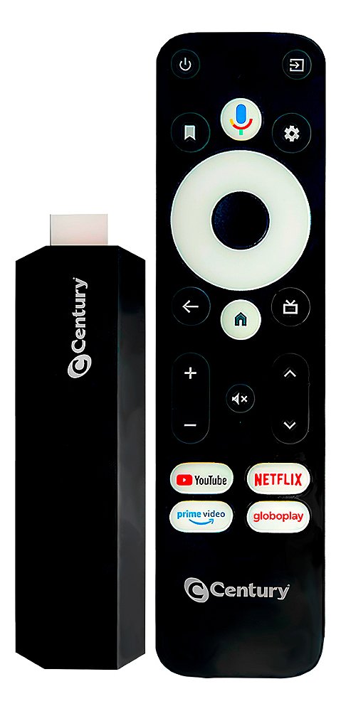 Century Smart Stick Android Tv Wi-fi 8gb Comando De Voz
