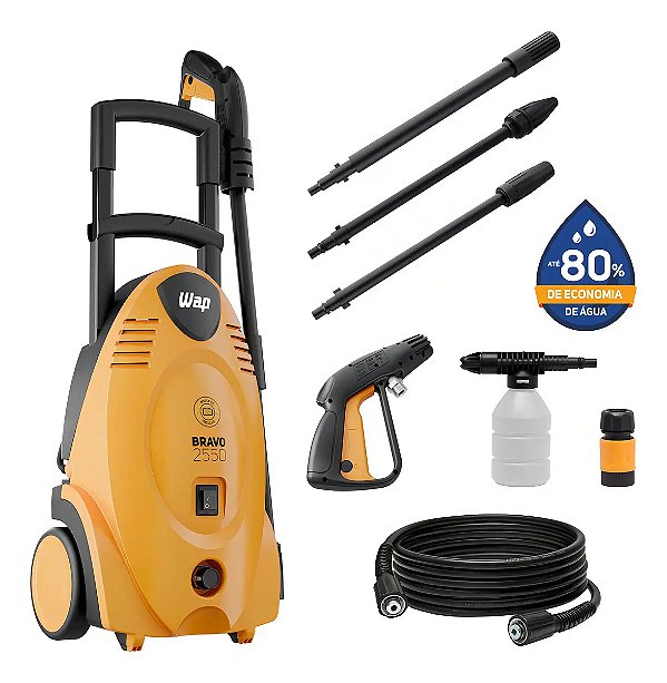 Lavadora De Alta Pressão Wap Bravo 2550 1700w Motor De