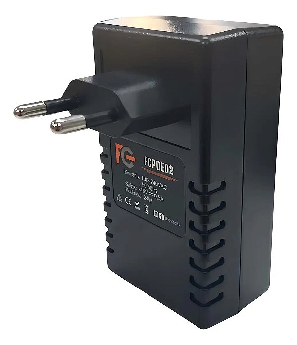 Fonte Poe 48v 0,5a Bivolt 110/220 Rede Fast 100mb Ieee