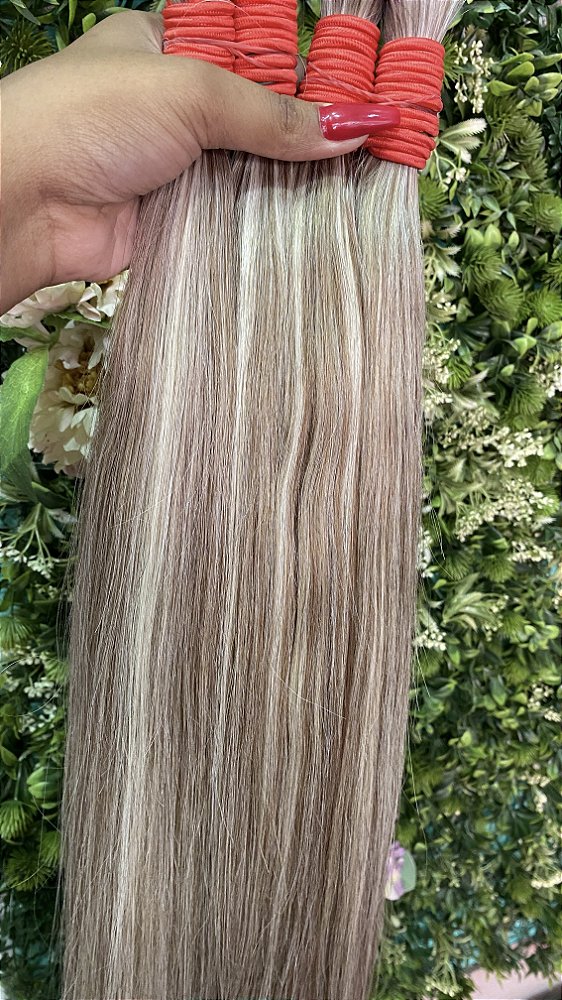 50g Loiro Mesclado C/Marrom 55cm