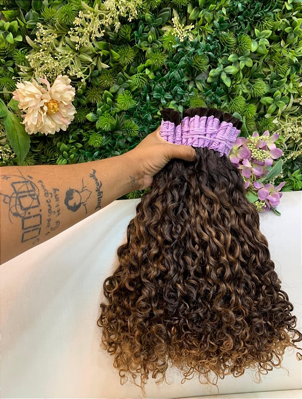 50g cacho caipira iluminada 55cm