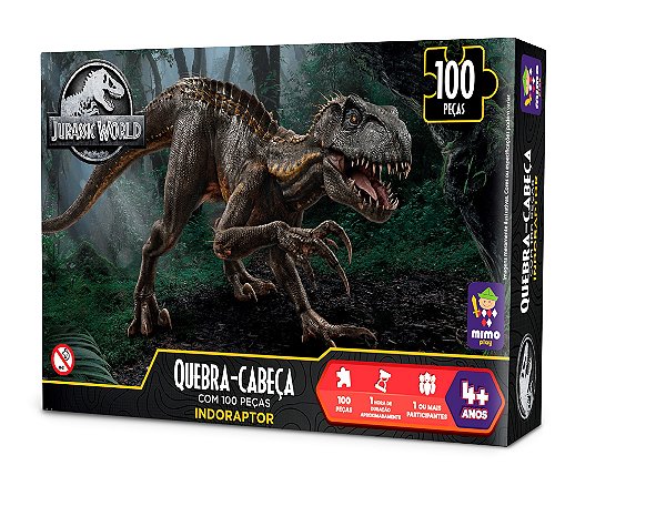 Quebra cabeça Dinossauros - 100 peças