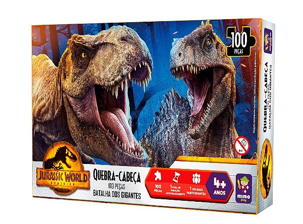 Quebra Cabeça - Dinossauros 100 peças