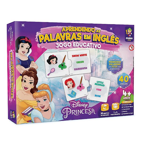 Princesas Disney, Educativo, Aprendendo Inglês - Mimo Play