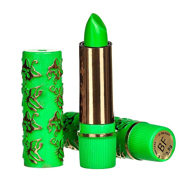 Kit com 12 Batons de Longa Duração Mágico Verde