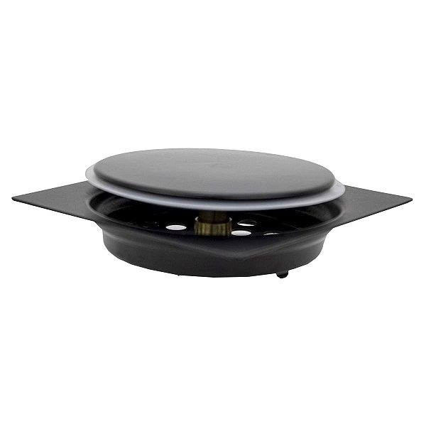 Ralo Click Inteligente Quadrado 10x10 Preto Fosco Aço Inox