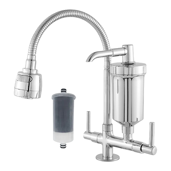 Torneira Gourmet Com Filtro Bancada Mesa Pia Filtro Extra - 2168 C72cromo1refil