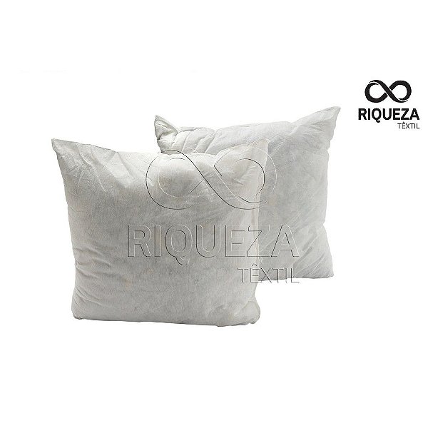 kit com 2 refil de almofada 45 x 45 cm Fibra siliconada
