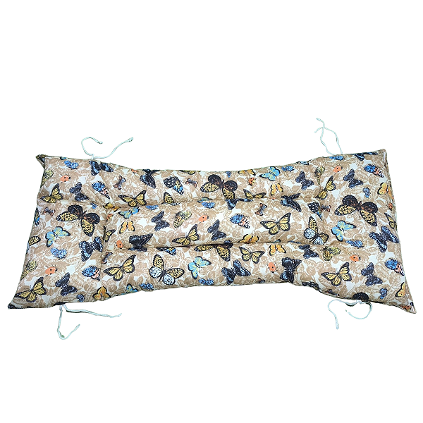 Almofada futon 120 cm x 40 cm para cadeira e banco estampada