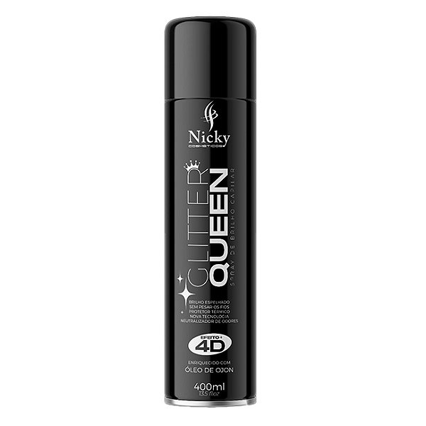 Glitter Queen 400ml | Spray de Brilho Capilar Efeito 4D