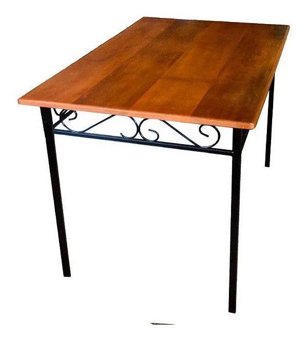 Mesa Ferro E Madeira 120x80x80 Promoção