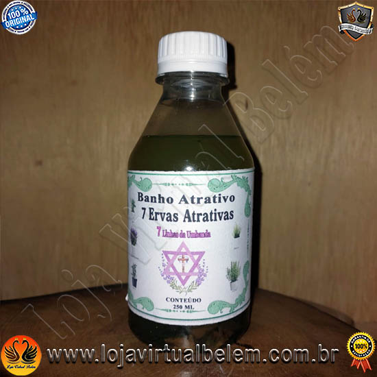 Banho Atrativo 7 Linhas da Umbanda 250 ml