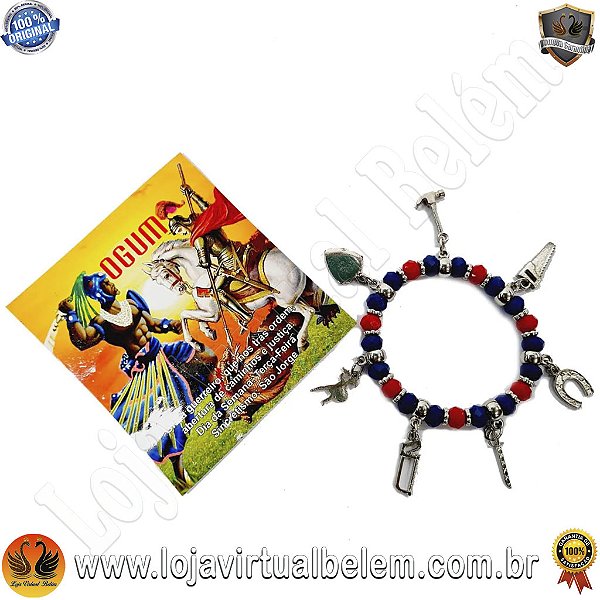 Pulseiras Orixá Ogum Umbanda e Candomblé