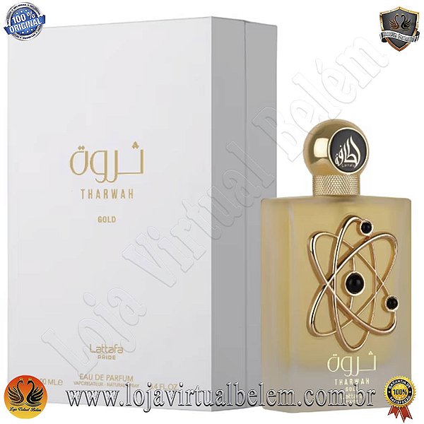 Perfume Árabe Feminino Lattafa Tharwah Gold EDP 100 ml