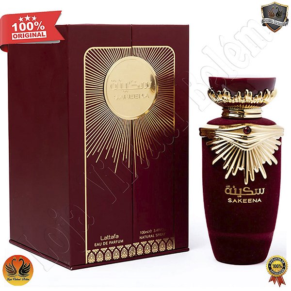 Perfume Árabe Lattafa Sakeena Eau de Parfum Feminino 100ml