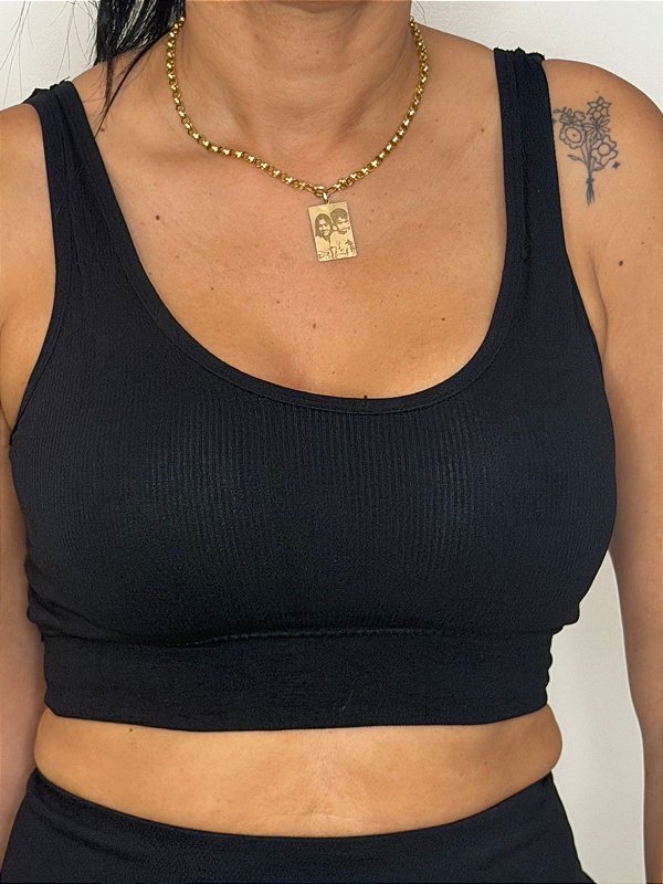 Top Feminino Básico com Alças Largas