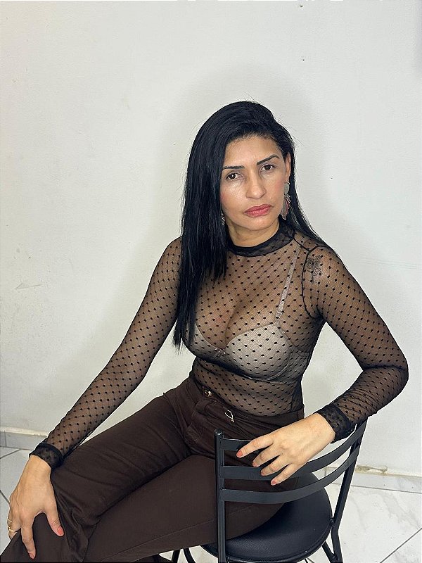 Body Transparência Poá Class