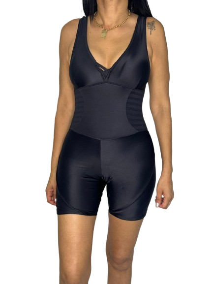 Maiô Feminino Hidroginástica Com Bojo Estilo Shortinho Reforçado