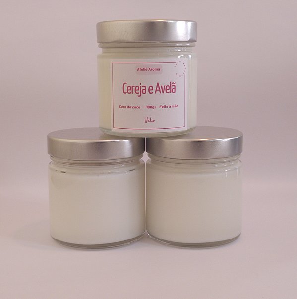 Vela Aromática Cereja & Avelã 180gr