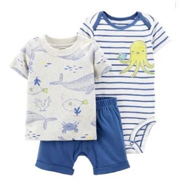 Conjunto Carter's - 3 peças