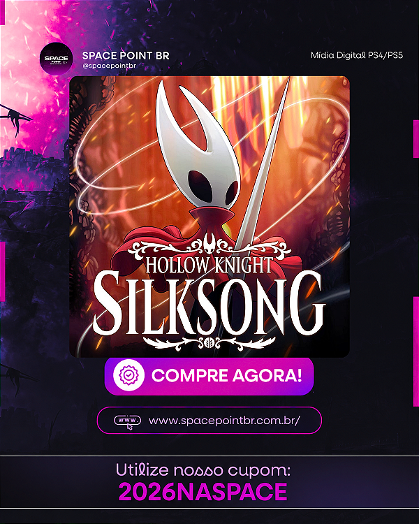 HOLLOW KNIGHT SILKSONG PS4/PS5 Mídia Digital