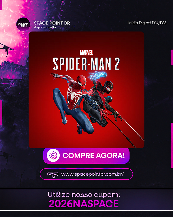 MARVEL´S SPIDER MAN 2 PS5 MÍDIA DIGITAL
