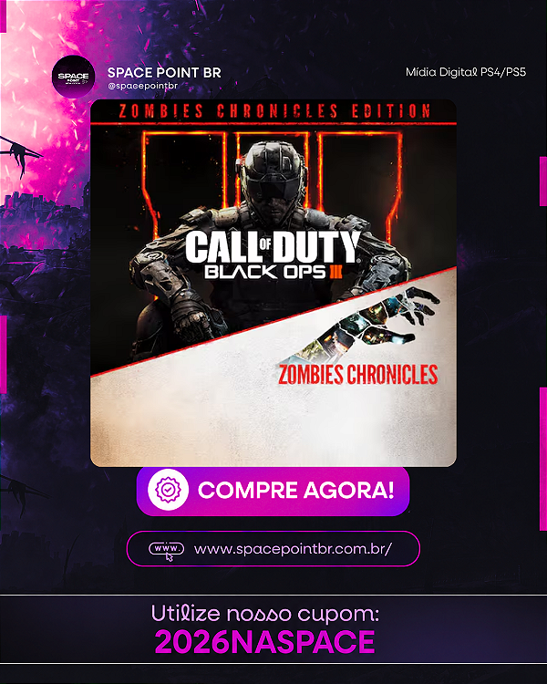 Call of Duty®: Black Ops III - Edição Zombies Chronicles PS4/PS5 Mídia Digital