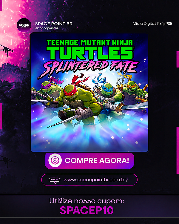Tartarugas Ninja: O Destino de Splinter PS4/PS5 Mídia Digital