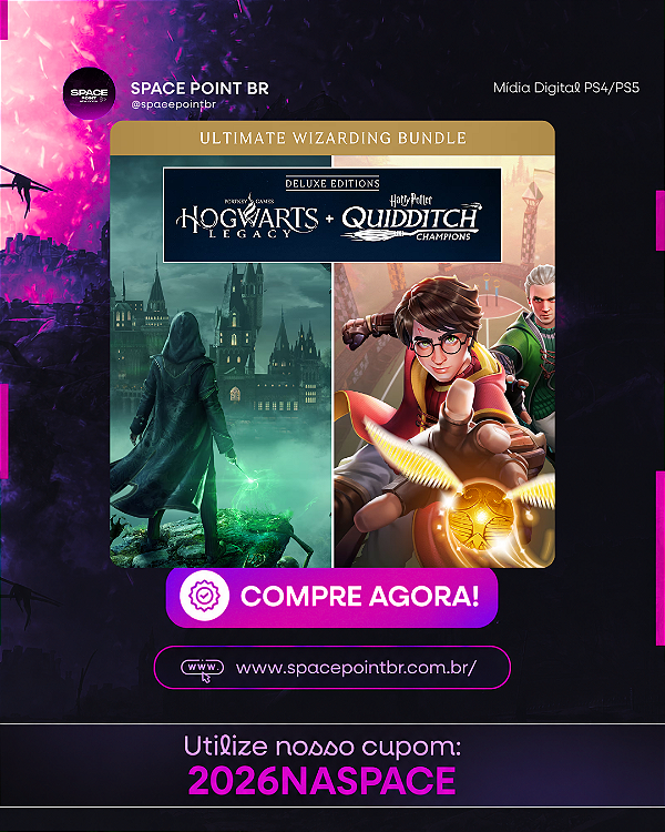 HOGWARTS LEGACY DELUXE EDITION + HARRY POTTER QUIDDITCH CHAMPIONS PS4/PS5 Mídia Digital