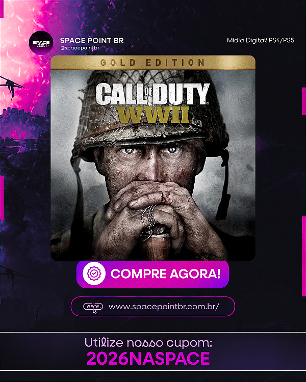 Call of Duty WWII - Edição Ouro PS4/PS5 Mídia Digital