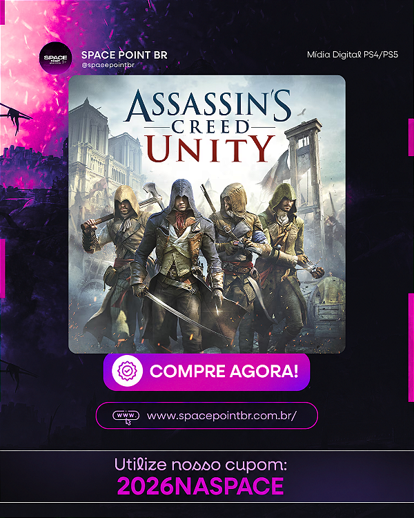 Assassins Creed Unity PS4/PS5 Mídia Digital
