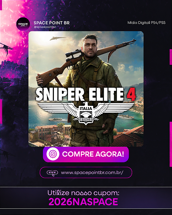 SNIPER ELITE 4 PS4/PS5 Mídia Digital