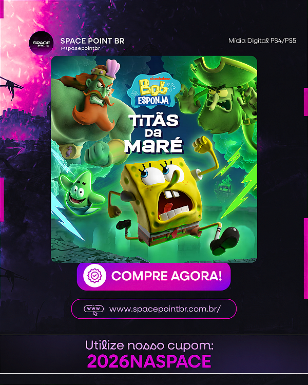 BOB ESPONJA: TITÃS DA MARÉ PS5 Mídia Digital