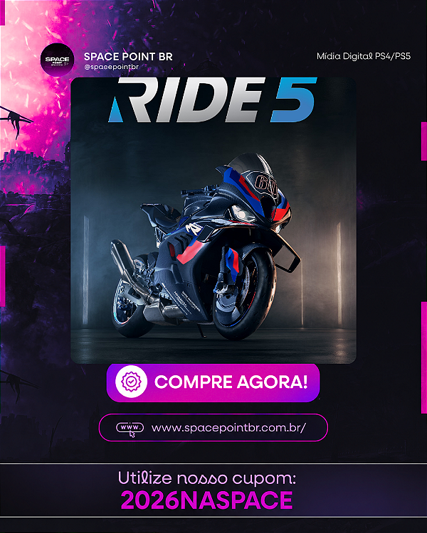 RIDE 5 PS5 Mídia Digital