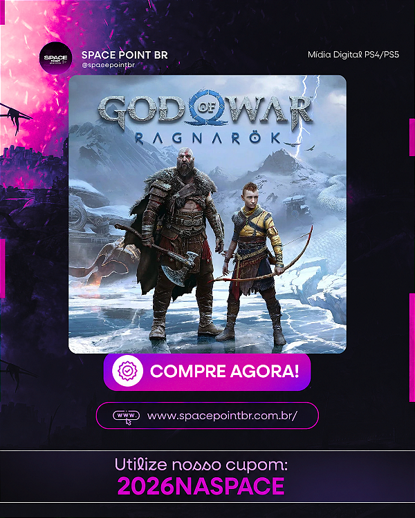 GOD OF WAR RAGNAROK PS4/PS5 Mídia Digital