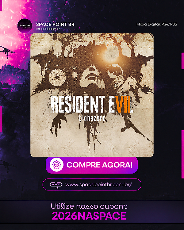 RESIDENT EVIL BIOHAZARD 7 PS4/PS5 MÍDIA DIGITAL