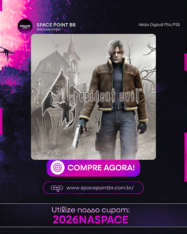 RESIDENT EVIL 4 ( CLASSÍCO ) PS4/PS5 MÍDIA DIGITAL