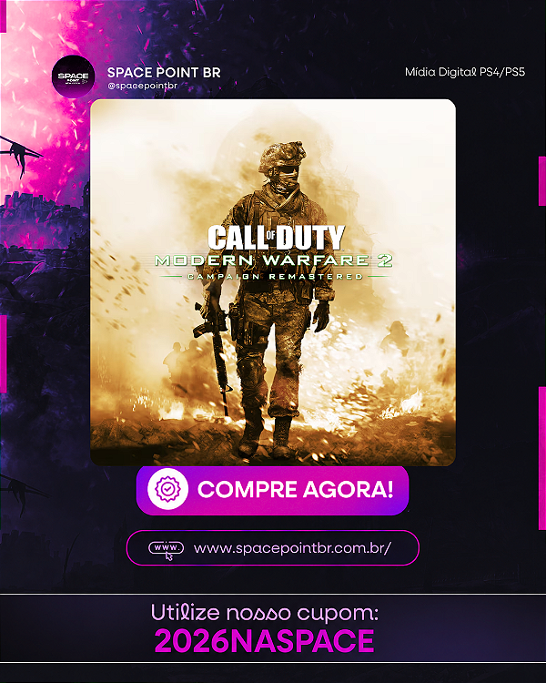 CALL OF DUTY MODERN WARFARE 2 CAMPAIGN REMASTERED PS4/PS5 Mídia Digital