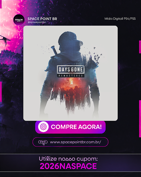 DAYS GONE REMASTERED PS5 Mídia Digital