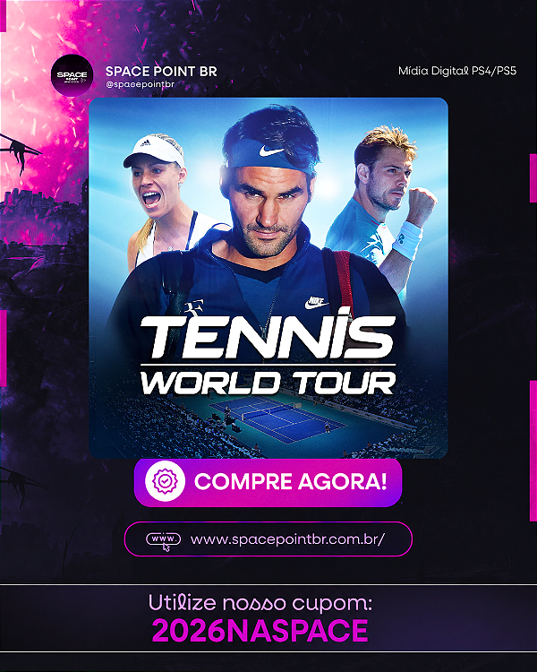 Tennis World Tour PS4/PS5 Mídia Digital