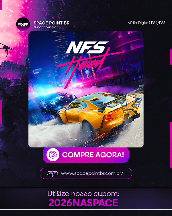 NEED FOR SPEED HEAT PS4/PS5 Mídia Digital
