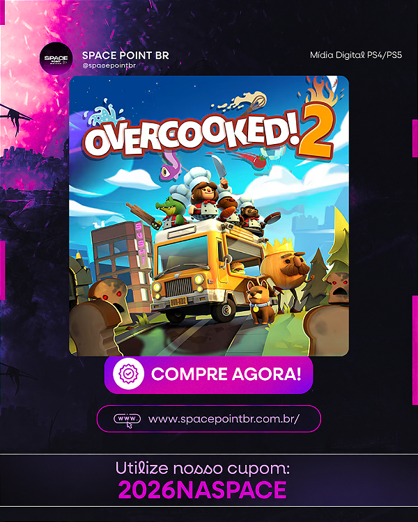 Overcooked! 2 PS4/PS5 Mídia Digital
