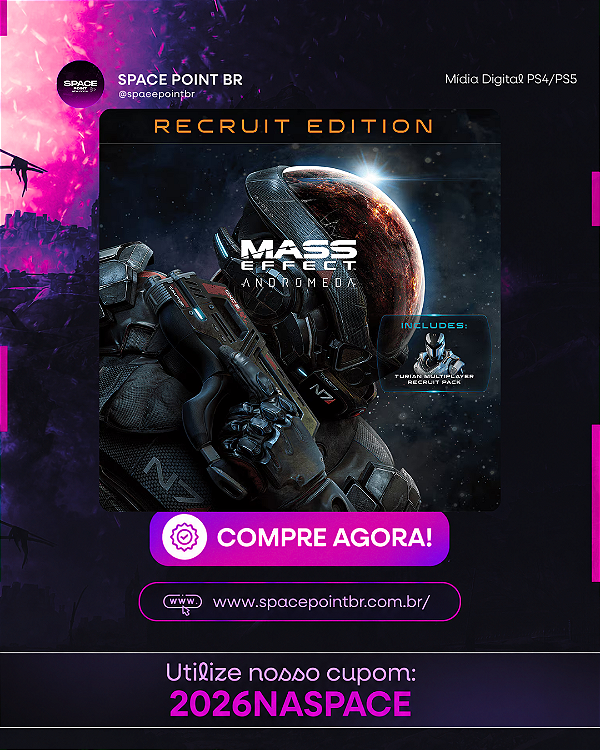 Mass Effect™: Andromeda – Edição de Recruta Standard PS4/PS5 Mídia Digital