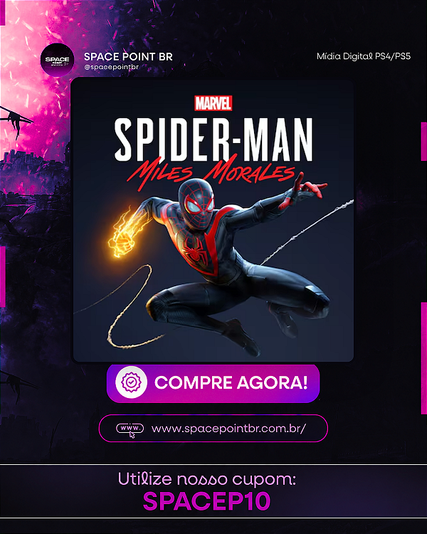 MARVEL'S SPIDER MAN MILES MORALES PS4/PS5 MÍDIA DIGITAL