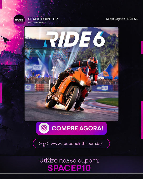 RIDE 6 PS5 MÍDIA DIGITAL