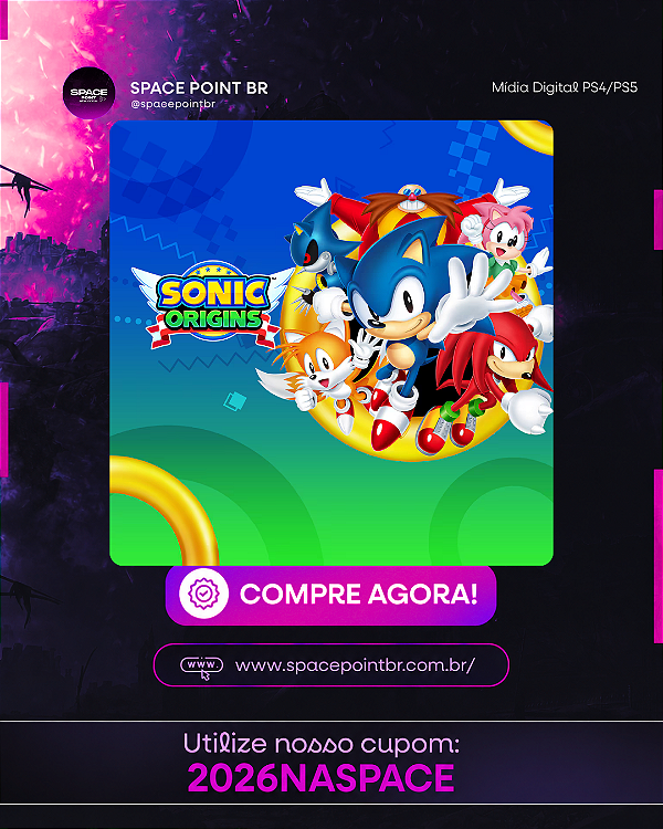 Sonic Origins PS4/PS5 Mídia Digital